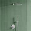 OMNIRES Y sistema doccia, miscelatore monocomando, SYSY35WM, Y bianco opaco [Rubinetteria Bagno > Sistemi Doccia da Incasso]