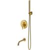 OMNIRES Y miscelatore monocomando, per doccia, SYSYW01GLB, Y oro spazzolato [Rubinetteria Bagno > Rubinetteria Vasca]