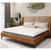 TANHK Wave 160x190, 20cm Materasso, Memory Foam, Bianco, 160 x 190