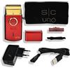 STYLECRAFT Rasoio Elettrico Barba e Capelli Stylecraft Uno by Gamma Più, Rasoio Barba Elettrico Uomo Senza Fili, Autonomia 2 Ore, Rasoio da Viaggio Compatto e Portatile, Ergonomico, 9.000 RPM (Rosso)