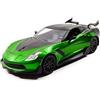 Jada Toys 98499 - Film Transformers Corvette Stingray, Transformers 5 Crosshairs, scala 1/24, colore: Verde/Nero