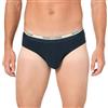 Emporio Armani Stretch Cotton Piping Logoband Brief, Slip Uomo, Blu (Marine), M