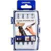 Dremel 682 - Juego de grabado para vidrio, kit de accesorios con 8 herramientas rotativas para grabar en vidrio