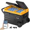 BougeRV CRD Frigorifero Compressore Portatile Auto 35L Frigo Portatile Elettrico 12v 220v Doppia Porta Controllo APP WIFI, Frigorifero Piccolo da 230V e 12V per Campeggio Camion Barca Camper (-20~20℃)