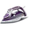 Ariete 6243 Steam Iron - Ferro da stiro con piastra in ceramica - Colpo vapore 140 gr/min - Serbatoio 320 ml - 2200 W - Bianco e Porpora