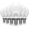 LUTW Lampadine LED E14 Luce Calda P45, Lampadina LED E14 G45 5W (Equivalenti a 40w), Lampadine LED Attacco Piccolo 3000K, 480 Lumen Risparomio Energetico Non Dimmerablie Nessun Sfarfallio, Pacco da 6