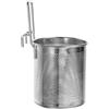 PRETYZOOM Cestino a Caldo in Acciaio Inox 6.69X3.94X3.94In Scolapasta Per Pentola Calda Cestello Appeso Per Filtraggio E Cottura Di Pasta E Verdure Accessorio Per Cucina Casa E Ristorante