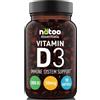 NÄTOO Vitamina D3 2000IU 90 Softgel (3 Mesi di Integrazione) - Vitamina D 2000 UI ad Alto Dosaggio - Integratore Vitamina D che promuove il supporto Sistema Immunitario, Ossa e Denti - Vegan