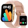 Parsonver Smartwatch Donna, Effettua e Risposta Chiamate, 112 Modalità Sportive, 1.91 Fitness Sportivo Orologio Monitor del SpO2/Sonno, 24H Cardiofrequenzimetro, Smart Watch Android iOS, Oro Rosa, FIFIX1