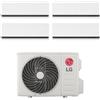 LG Climatizzatore Condizionatore LG Quadri Split Inverter Serie DUALCOOL DELUXE 9+9+9+9 con MU4R25 R-32 Wi-Fi Integrato 9000+9000+9000+9000