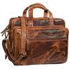 STILORD Walt Borsa da lavoro uomo donna in pelle vintage Grande porta documenti da Insegnante Professore a tracolla per l'Ufficio A4 raccoglitori in cuoio Colore:kara - cognac