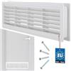 KOTARBAU® Griglia di aerazione 13,5 x 46 cm griglia di ventilazione Bianco griglia in materiale sintetico griglia a lamelle quadrate resistente