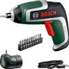 Bosch Avvitatore a batteria Bosch IXO, 7a generazione, 3,6 V, 2,0 Ah, 5,5 Nm, con cavo micro USB, incluso attacco angolare, vite fino a 190 viti, in scatola, Edizione Amazon