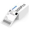 Hiegvor 4x6 Etichette di spedizione termiche Confezione da 500 per stampante Fanfold Carta Mailing Label Adesivi,etichette impermeabili per trasporti