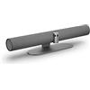 Jabra Barra video PanaCast 50 Panoramic 4K Soluzione per videoconferenze per sale piccole e medie, con campo visivo a 180 gradi e 8 microfoni Alimentatore UE Grigio