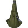 Coolzon Borsa da Viaggio per Cani Trasportino da Passeggio, Borsa per Cani Piccola Taglia Borsa Trasportino Cane Gatti Tracolla Regolabile Traspirante Marsupio per Animali （Verde）