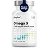 Gloryfeel Omega 3 Olio di Pesce 400 Capsule Eletto PRODOTTO DELL'ANNO 2025 (1 anno), Softgel Omega-3, 1000mg Alto Dosaggio, Vista, Cuore, Cervello, 180mg EPA & 120mg DHA, Integratore Fish Oil