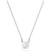 Swarovski Collana Attract, Taglio Round, Bianca, Placcato rodio