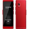Vasco Electronics Vasco V4 Traduttore Simultaneo Vocale | 113 Lingue | Internet Gratis e Illimitato per le Traduzioni a Vita in quasi 200 Paesi | Ruby Red
