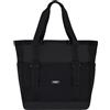 LARKSON Borsa Mare Donna Uomo Nero - Smilla - Borsone da Spiaggia Grande per Vacanze, Sport, Università, Viaggio - Tote Bag Shopper Con Cerniera - Idrorepellente