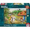 Schmidt Spiele 58425 Thomas Kinkade, Bibi & Tina, Divertimento al Martinshof, Puzzle da 1000 pezzi, Colore Bianco