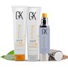 GK HAIR Global Keratin Shampoo e balsamo per capelli idratante 100ml con Cachemire 50ml per capelli trattati a colori solfato di parabene senza parabeni