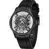 OBLVLO Orologio da polso da uomo a carica automatica, di lusso, in acciaio inox, impermeabile, luminoso, luminoso, da uomo, BLM, Blm-bwb, Classico