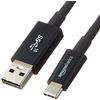 Amazon Basics - Cavo di ricarica adattatore da USB-C a USB-A 3.1 Gen 2, caricabatterie rapido, alta velocità 10 Gbps, certificato USB-IF compatibile con iPhone 16/15, iPad, tablet, laptop, 0.9 m, nero