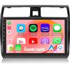 CAMECHO 2G+64G CAMECHO Android 13 Autoradio Carpaly con HiFi per Suzuki Swift (2003-2010) Stereo Auto Doppio Din 10.1 Pollici Touch Screen Con Navigatore/Android Auto/Bluetooth/WiFi/FM RDS Radio/SWC