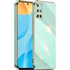 HONLEN Custodia per Samsung Galaxy A51 4G (6.5 Inches), Cover Morbida in Silicone TPU, Design del Telaio Galvanico - Verde