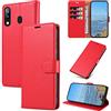 KKEIKO Cover per Huawei P Smart 2019 / Honor 10 Lite, Antiurto Custodia in PU Pelle con Slot per Porta Carte, Magnetico Protettiva Cover per Huawei P Smart 2019 / Honor 10 Lite, Rosso