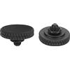 PATIKIL Otturatore Rilascio Pulsante, 2pz Morbido Otturatore Rilascio Pulsante Pure Rame Fotocamera Otturatore Pulsante Zigrinato Compatibile con DSLR/SLR Fotocamera, Opaco Nero
