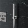 Mariner set doccetta in metallo con presa d'acqua e supporto doccetta, WLS3100-CS, Kobra; Otto; Quadra cromo spazzolato [Rubinetteria Bagno > Set Doccia]