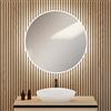 rivea Kanya specchio illuminato Ø 100 cm, con illuminazione su tutto il perimetro, diretta, BR2028MI, Kanya [Specchi > Specchi]