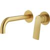 Mariner Tao rubinetto lavabo a parete proiezione: 250 mm, per corpo incasso smart, TAO1111-OB+BOT0258-OB, Tao oro spazzolato [Rubinetteria Bagno > Rubinetteria Lavabo]