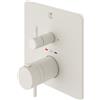 Mariner Eden coaxial square termostatico per 2 uscite, squadrato, EDE2802-BO, Eden coaxial bianco opaco [Rubinetteria Bagno > Rubinetteria Doccia]