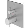 Mariner Eden coaxial square termostatico per 2 uscite, squadrato, EDE2802-CS, Eden coaxial cromo spazzolato [Rubinetteria Bagno > Rubinetteria Doccia]