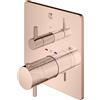 Mariner Eden coaxial square termostatico, squadrato, EDE2803-RG, Eden coaxial oro rosa [Rubinetteria Bagno > Rubinetteria Doccia]