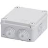 GEWISS CASSETTA DI DERIVAZIONE CON COPERCHIO BASSO E VITI A 1/4 DI GIRO-IP55-DIMENSIONI INTERNE 100X100X50 - PARETI CON PASSACAVI - GRIGIO RAL 7035