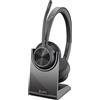 POLY Cuffie Poly Voyager 4320 UC Usb-a/Bluetooth con microfono e supporto di ricarica Nero [UHPOYBNB0000025]
