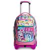 SJ GANG STYLE JAM GANG SJ Gang Trolley Scuola 2 Ruote - Colorbow Girl Bambina, Rosa - Zaino Con Carrello Sganciabile, 3 in 1, Triplo Uso, Con Spallacci Uso Zaino, Scuola & Viaggio, Bambine e ragazze
