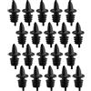 Westmark 20 Tappi Dosatori per Bottiglie di Liquori, Olio e Aceto, Dosatore con Tubetto per l'Aria, Tappo in plastica, Jet-Pour, Nero, 411022E3