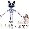 Hengrongshen Zoo-nomaly Peluche, 35 cm, Plush Cushion del Gioco Horror 2024 per Ragazzi, Ragazze, Adulti, Halloween, Compleanno (Gatto a Mano Lunga)