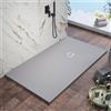 Parama Piatto doccia 80x120cm in marmoresina grigio effetto pietra | Kos