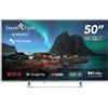 Smart Tech Smart TV 55 Pollici 4K Ultra HD Display QLED Android TV Nero 55QA20V1