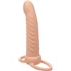 California Exotics Performance Maxx Rechargeable Ribbed Dual Penetrator Ivory