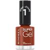 Rimmel London, Super Gel, smalto per unghie, 075 Amber Glow, 12 ml