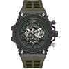 GUESS Orologio Analogico al Quarzo Uomo con Cinturino in Silicone GW0325G2