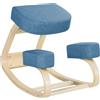 Vinsetto Sedia Ergonomica con Inginocchiatoio in Legno di Betulla e Cuscino, 51x69x58cm, Blu