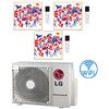 Lg Climatizzatore Condizionatore LG Artcool Gallery PHOTO R32 Trial Split Inverter 9000 + 9000 + 9000 BTU con U.E. MU3R21 NOVITÁ Classe A+++/A+